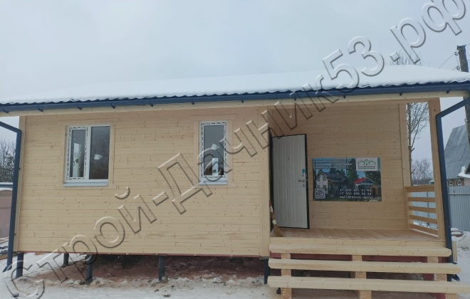 1 Каркасно-щитовой дом Д-38, 6х8м, 48 М², Тверская область, Бологовский район, СНТ «Новая жизнь 2» (4)